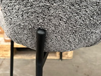 4x grijze bouclé stoel - afbeelding 3 van  3