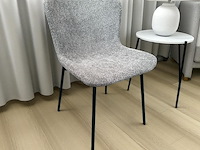 4x grijze bouclé stoel - afbeelding 1 van  3