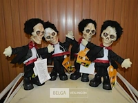 4x halloween skelet op batterijen - afbeelding 1 van  3