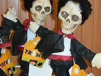 4x halloween skelet op batterijen - afbeelding 2 van  3