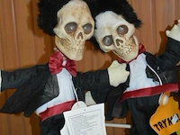 4x halloween skelet op batterijen - afbeelding 2 van  4