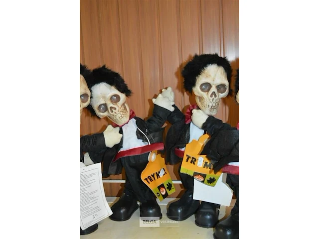 4x halloween skelet op batterijen - afbeelding 3 van  4