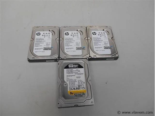 4x hd 500gb 3xhp 1xwd - afbeelding 1 van  1