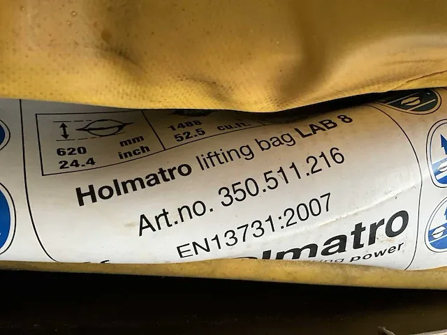 4x hefkussen (lagedruk) holmatro lab 8 + toebehoren - afbeelding 11 van  11