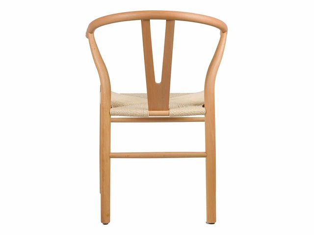 4x houten design eetkamerstoel naturel - afbeelding 5 van  5