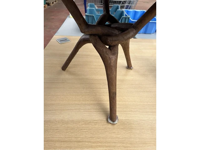 4x houten onderstel en 1 tafelblad - afbeelding 3 van  6