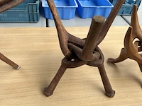 4x houten onderstel en 1 tafelblad - afbeelding 4 van  6
