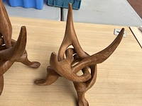 4x houten onderstel en 1 tafelblad - afbeelding 6 van  6