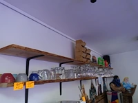 4x houten schap - afbeelding 1 van  6