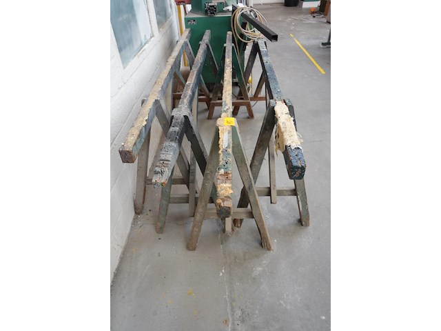 4x houten schraag - afbeelding 2 van  2