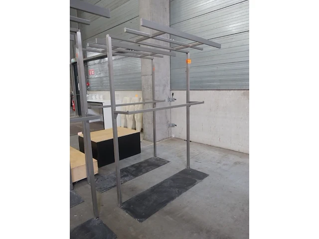 4x inox kledingrek - afbeelding 2 van  4