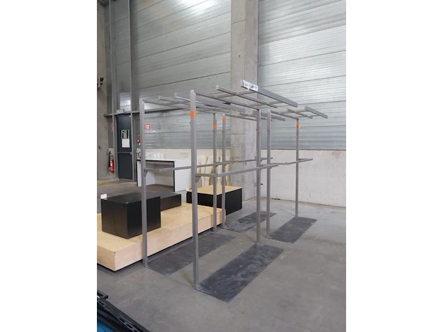 4x inox kledingrek - afbeelding 4 van  4