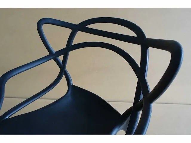 4x kiki zwart design tuinstoelen - afbeelding 7 van  8