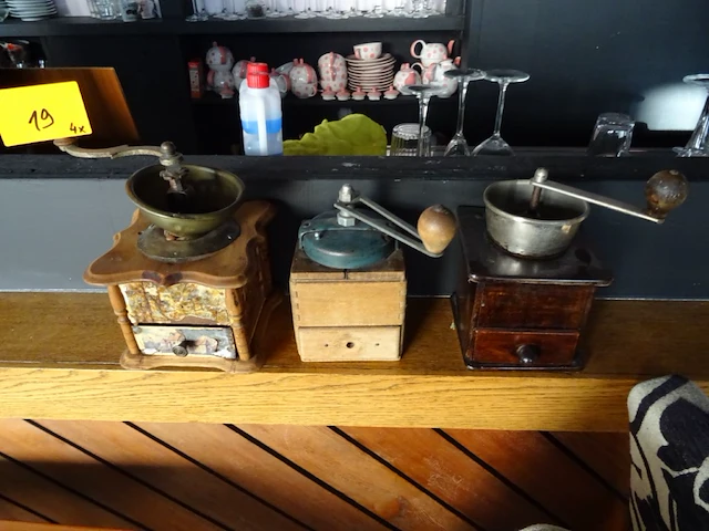 4x koffiemolen - afbeelding 1 van  4