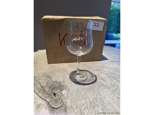 4x kriek glazen - afbeelding 1 van  1