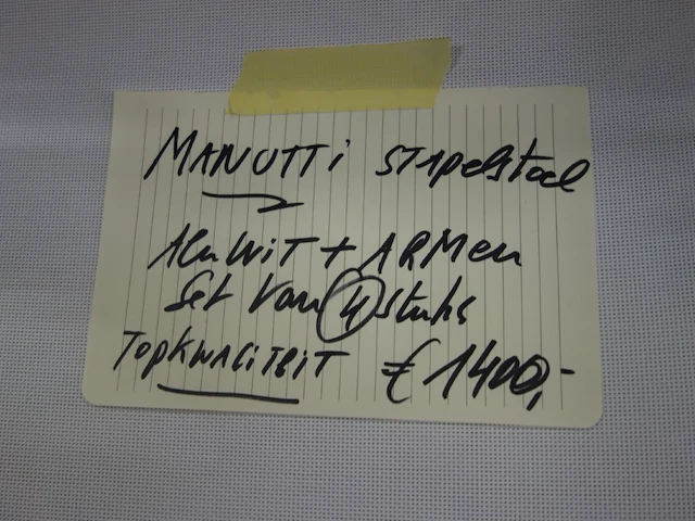 4x manutti stapelstoel - afbeelding 4 van  4