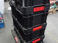 4x materiaalkoffer op onderstel - afbeelding 3 van  7