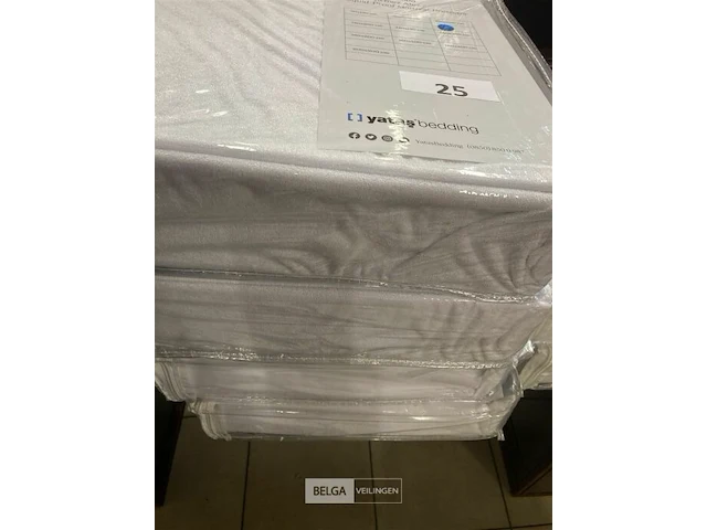 4x matrasbeschermers wit waterproof 100x200 - afbeelding 1 van  2