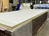 4x mdf platen wit geverfd - afbeelding 1 van  2