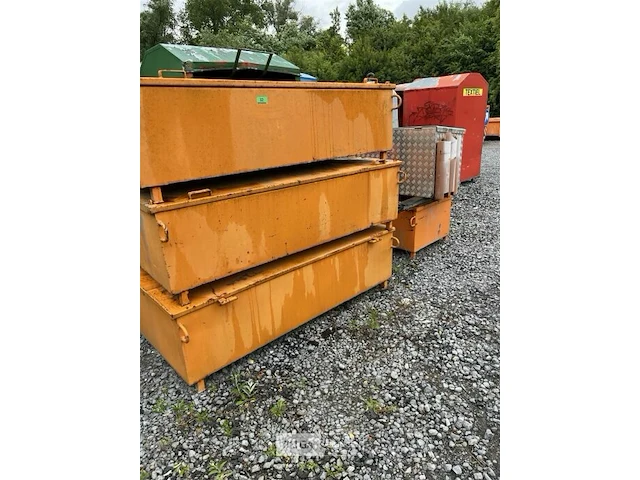 4x metalen bakken - afbeelding 1 van  2