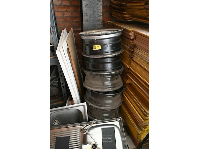 4x metalen velg - afbeelding 1 van  4