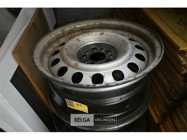 4x metalen velg - afbeelding 2 van  4