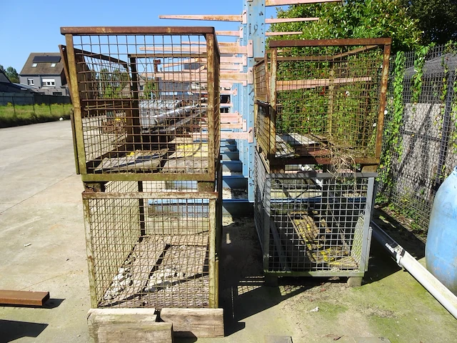 4x metalen/galva draadmand - afbeelding 2 van  3