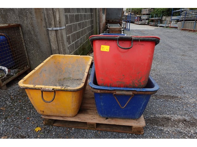 4x mortelbak - afbeelding 1 van  4