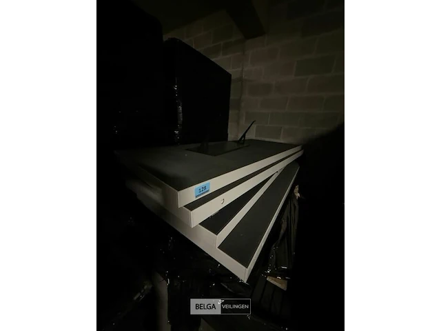 4x opzetstukken voor bureel l160xb60xd5 cm - afbeelding 1 van  2