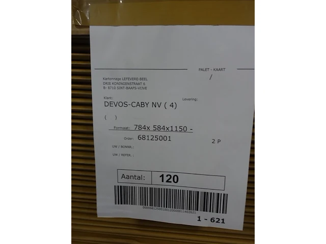 4x pallet kartondozen - afbeelding 4 van  4