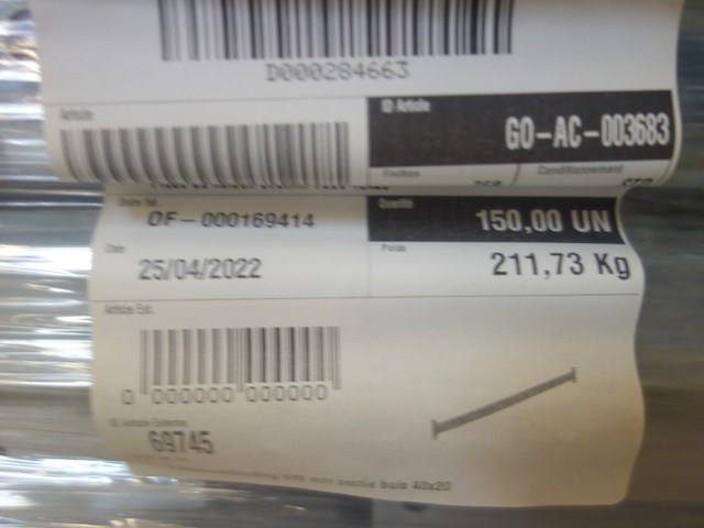 4x pallet metalen dwarsverbinders - afbeelding 3 van  11