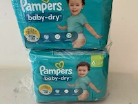 4x pampers baby dry nr16 13-18 kg 19 stuks per pak - afbeelding 1 van  3