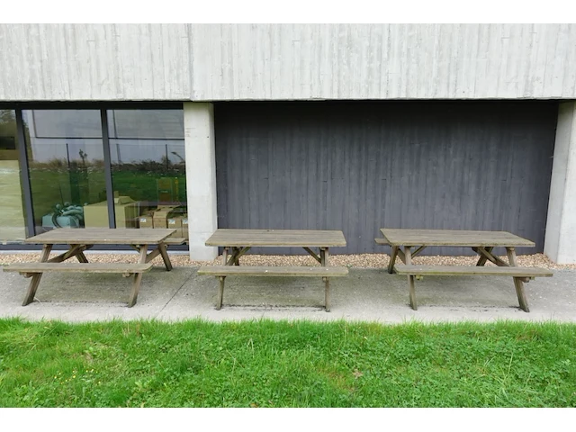 4x picknickbank - afbeelding 1 van  5