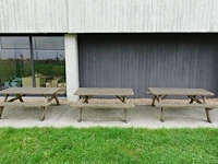 4x picknickbank - afbeelding 1 van  5