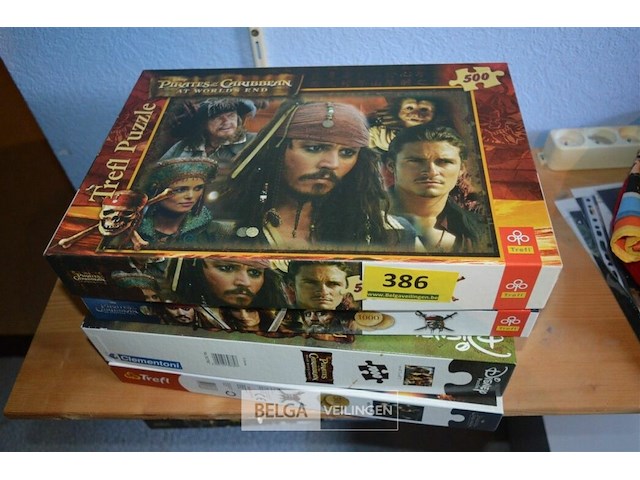 4x puzzels pirates of the caribbean - afbeelding 1 van  3