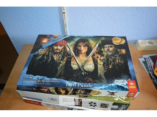4x puzzels pirates of the caribbean - afbeelding 2 van  3
