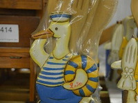 4x retro decoratieve houder voor keukengerei - afbeelding 1 van  3