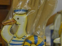 4x retro decoratieve houder voor keukengerei - afbeelding 2 van  3