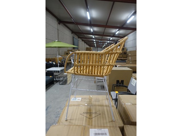4x rotan stoel j-line - afbeelding 2 van  3