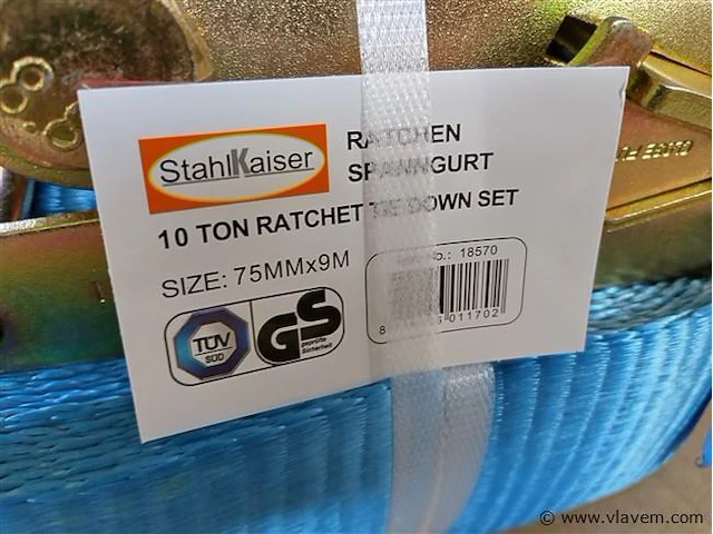 4x spanbanden 10 ton 9 meter - afbeelding 2 van  3