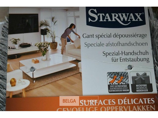 4x starwax afstofhandschoen voor gevoelige oppervlakken - afbeelding 2 van  2