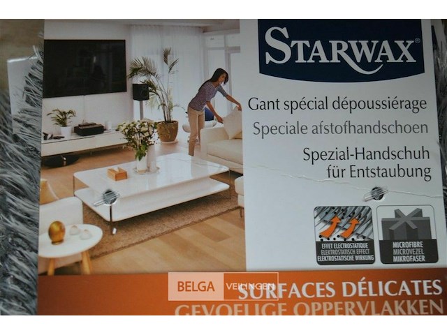 4x starwax afstofhandschoen voor gevoelige oppervlakken - afbeelding 2 van  2