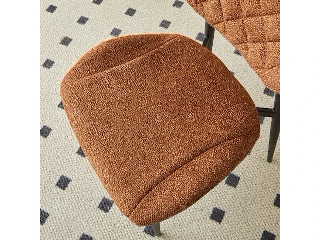 4x stoel anoushka bruin fabrics - afbeelding 2 van  8