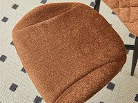 4x stoel anoushka bruin fabrics - afbeelding 2 van  8