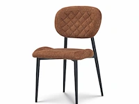 4x stoel anoushka bruin fabrics - afbeelding 1 van  8