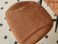 4x stoel anoushka bruin fabrics - afbeelding 2 van  8
