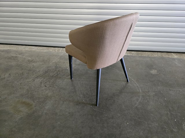 4x stoel evi beige met houten onderstel - afbeelding 4 van  6