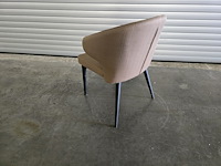 4x stoel evi beige met houten onderstel - afbeelding 4 van  6