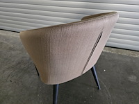 4x stoel evi beige met houten onderstel - afbeelding 5 van  6