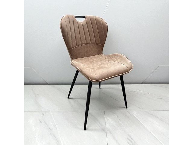 4x stoel microfiber beige - afbeelding 1 van  1